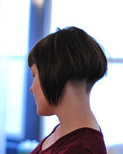 These are outstanding shaved nape bob, Human hair color: Bob cut,  Hair Color Ideas,  Brown hair,  Short hair,  Bob Hairstyles  