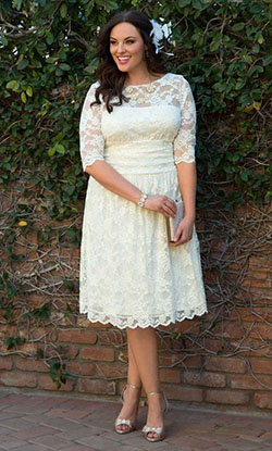 Short lace wedding dress plus size: Plus-Size Summer Dresses  
