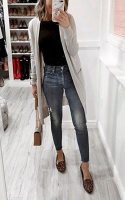 Nice to try cute sweater outfits, Casual wear: winter outfits,  Casual Outfits,  Long Cardigan Outfits  