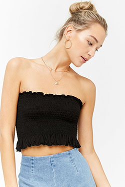 Cute tube top shirts: Crop top,  Sleeveless shirt,  Tube top,  Strapless dress,  Tube Tops Outfit  