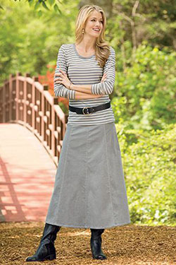 Take a look at the faldas corduroy largas, Chadwicks of Boston: Skirt Outfits  