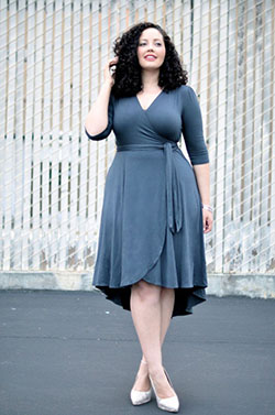Perfectly styled curvy girl dresses, Little black dress: party outfits,  Wrap dress,  Clubbing outfits  