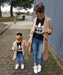 Classy Mom And Daughter Matching Long Coat Outfit: Plaid Blazer Work Outfit,  Mommy And Me Outfits,  Mommy And Daughter Dresses,  Mom And Daughter Matching Clothes,  Parent And Child Outfits,  Mom And Kids Matching Outfit,  Cashmere Coat  