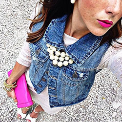 Denim Vest Outfit Ideas: Denim Outfits  