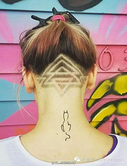 Long hair nape undercut undercut designs women: Long hair,  Pixie cut,  Bob Hairstyles,  Hair tattoo  