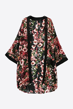 Floral chiffon kimono cardigan, Floral design: Floral design,  kimono outfits,  Floral-Print Kimono,  Casual Outfits,  Johnny Was  