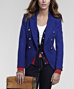 Really cool! saco color azulino, International Klein Blue: Royal blue,  Cobalt blue,  Blazer Outfit,  Electric blue  