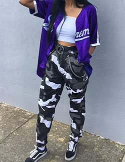Supreme satin baseball jersey purple: Fashion accessory,  Tube Tops Outfit  