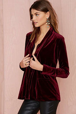 Velvet Dress Outfit With Jacket: Tiger Mist,  Suit jacket,  Casual Outfits,  Velvet Outfits  