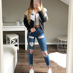 Outfit goals tumblr school winter: Crop top,  winter outfits,  summer outfits,  School Outfit,  Casual Outfits,  School Outfits 2020  