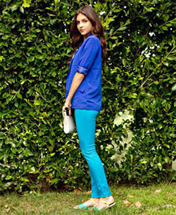 Feel these nice cobalt blue, Royal blue: Royal blue,  Blazer Outfit,  Casual Outfits  