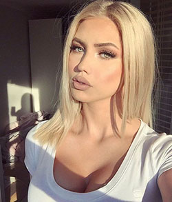 Pretty makeup looks for blondes: Hairstyle Ideas,  Hot Instagram Models  