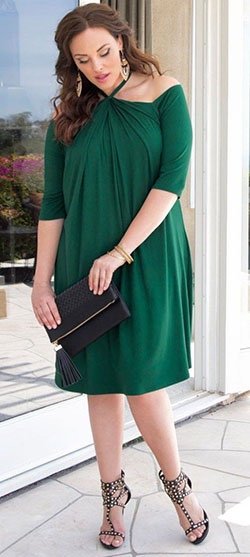 Plus size green dresses, Plus-size clothing: 