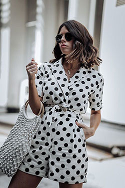 Asians most admired fashion model, Three quarter pants: fashion blogger,  Polka dot,  Street Style,  Suit Outfits  