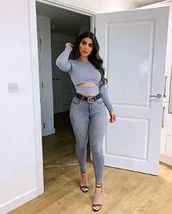 Casual Party Outfit With Denim & Crop Top: party outfits  