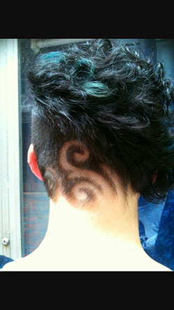 Best and adorable swirl undercut design, Hair tattoo: Long hair,  Hairstyle Ideas,  Bob Hairstyles,  Hair tattoo  