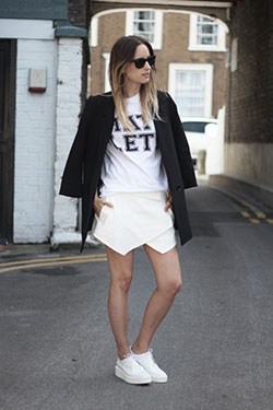 Zara white platform blucher, Platform shoe: Skirt Outfits,  Platform shoe  