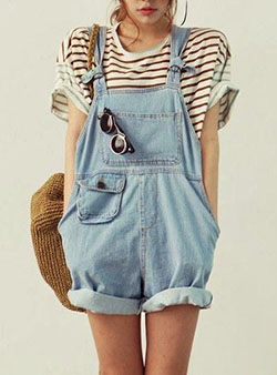Oversized Overall Dress For Teens: Vintage clothing,  Retro style,  Casual Outfits,  Overalls Shorts Outfits,  DENIM OVERALL  