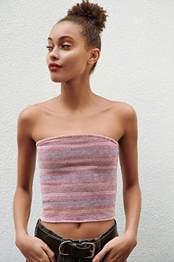 Urban outfitters sparkly tube top: Crop top,  Sleeveless shirt,  Tube top,  Urban Outfitters,  Tube Tops Outfit  