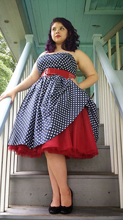 Plus size rockabilly dresses, Polka dot: Cocktail Dresses,  Plus size outfit,  Plus-Size Model,  Vintage clothing,  Retro style,  Clubbing outfits  