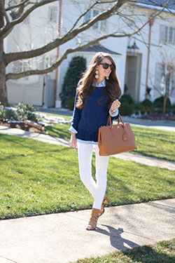 Outfits With White Denim: Slim-Fit Pants,  shirts,  White Denim Outfits  