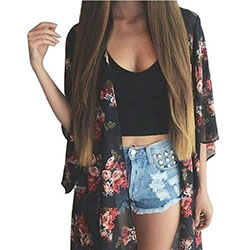 Great suggestion related to kimono femme ete, Casual wear: kimono outfits,  Casual Outfits  