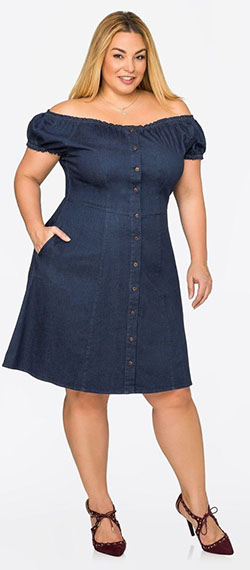 Plus size dresses in divisoria: Denim skirt,  Plus size outfit,  Sheath dress,  Clothing Ideas,  Vintage clothing,  Clubbing outfits  