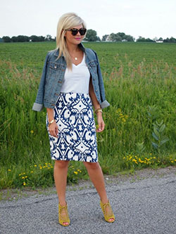 Denim Vest Outfit Ideas, Ann Taylor, Jean jacket: Denim Outfits,  Jean jacket,  Ann Taylor  