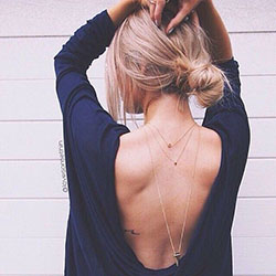 Open Back Blue Shirt Outfits: Fashion accessory,  Top Outfits  