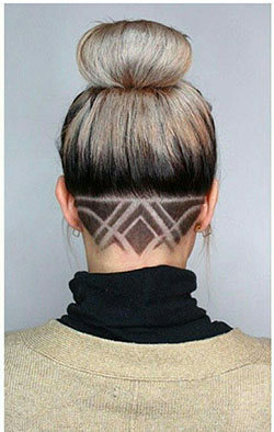 Undercut wave designs for women: Long hair,  Hairstyle Ideas,  Pixie cut,  Bob Hairstyles,  Hair tattoo  