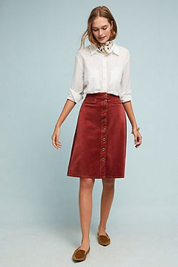Find these anthropologie skirt, Dress shirt: shirts,  Skirt Outfits,  Formal wear  