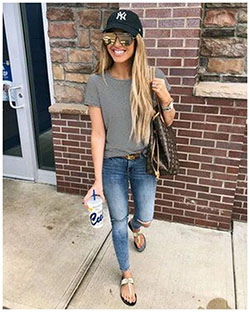 Get this look ballgame outfits, Casual wear: Slim-Fit Pants,  Spring Outfits,  Casual Outfits  