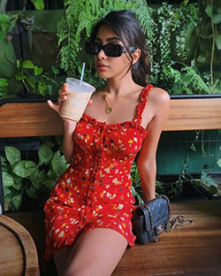 Chic Summer Outfit Ideas For 2020, Polka Dots Dress, Slip dress: summer outfits,  Casual Outfits  