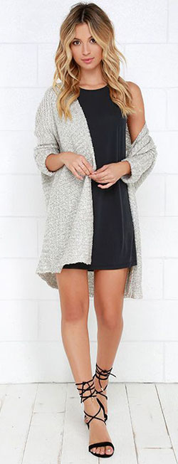 Outfits With Long Cardigan, Fashion accessory, Winter clothing: Cocktail Dresses,  winter outfits,  Fashion accessory,  Long Cardigan Outfits,  Cardigan  
