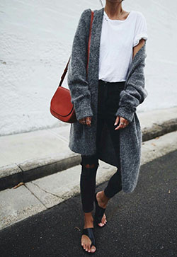 Find these nice long cardigan outfits, Street fashion: Street Style,  Casual Outfits,  Long Cardigan Outfits,  Cardigan  
