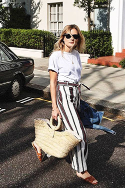 Striped Pant Outfit: Pant Outfits,  Stripe Trousers  