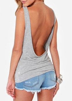 Cute and pretty debardeur sexy, Sleeveless shirt: Backless dress,  Crop top,  Sleeveless shirt,  Casual Outfits,  Top Outfits  