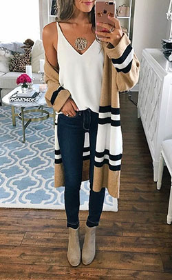 Simple fall school outfits, Casual wear: winter outfits,  Slim-Fit Pants,  kimono outfits,  Casual Outfits  