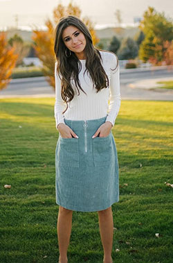 Summer Corduroy Skirt Outfit: Skirt Outfits,  Photo shoot  