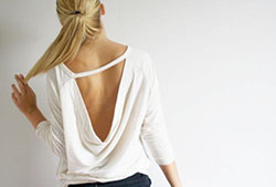 Open Back Shirt Outfits: Backless dress,  Top Outfits  