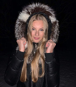 Most awaited style for fur clothing, Long hair: Long hair,  Brown hair,  Beautiful Girls,  Chloe Vialaret  