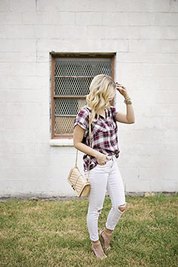 Outfits With White Denim, Street fashion, Casual wear: Michael Kors,  Street Style,  Casual Outfits,  White Denim Outfits  