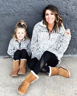 Twinning Mother Daughter Outfits For Winters: Plaid Blazer Work Outfit,  Mom And Daughter Matching Clothes,  Mom Daughter Outfit,  Trendy Mom And Daughter Outfit,  Mom And Kids Matching Outfit  