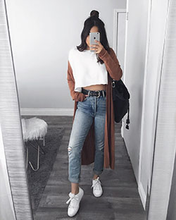 Casual Trendy Cute Summer Outfits: Crop top,  Trendy Outfits,  Casual Outfits  