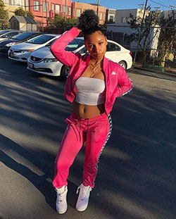 Casual Pink Baddie Outfits For Black Girls: 