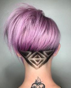 Girly and cute ideas for geometric undercut, Bob cut: Bob cut,  Long hair,  Hairstyle Ideas,  Short hair,  Bob Hairstyles,  Hair tattoo,  Hair Care  