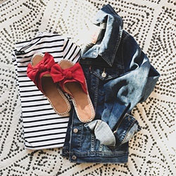 Denim Vest Outfit Ideas, High-heeled shoe: Denim Outfits,  High-Heeled Shoe  