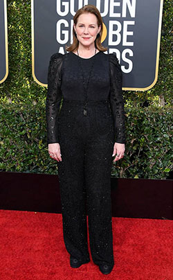 ELIZABETH PERKINS at the 2019 Golden Globes, Red Carpet Looks: Red Carpet Dresses,  celebrity pictures,  Hollywood Award Function,  Bet Award,  Golden  