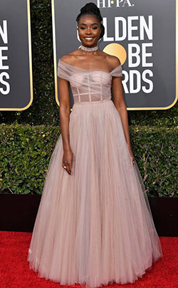 KIKI LAYNE at the 2019 Golden Globes Red Carpet Event: Celebrity Outfits,  celebrity pictures,  Celebrity Gowns,  Red Carpet Dresses,  Red Carpet Photos,  Golden  