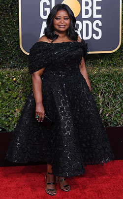 OCTAVIA SPENCER at the 2019 Golden Globes Red Carpet Hollywood: Celebrity Fashion,  celebrity pictures,  Bet Award,  Red Carpet Hairstyle,  Award Functions,  Red Carpet Dresses,  Hollywood,  Golden  